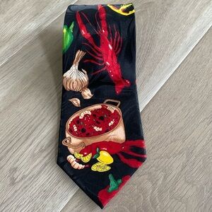 Steve Harris shrimp gumbo Louisiana hot sauce crawfish mans tie